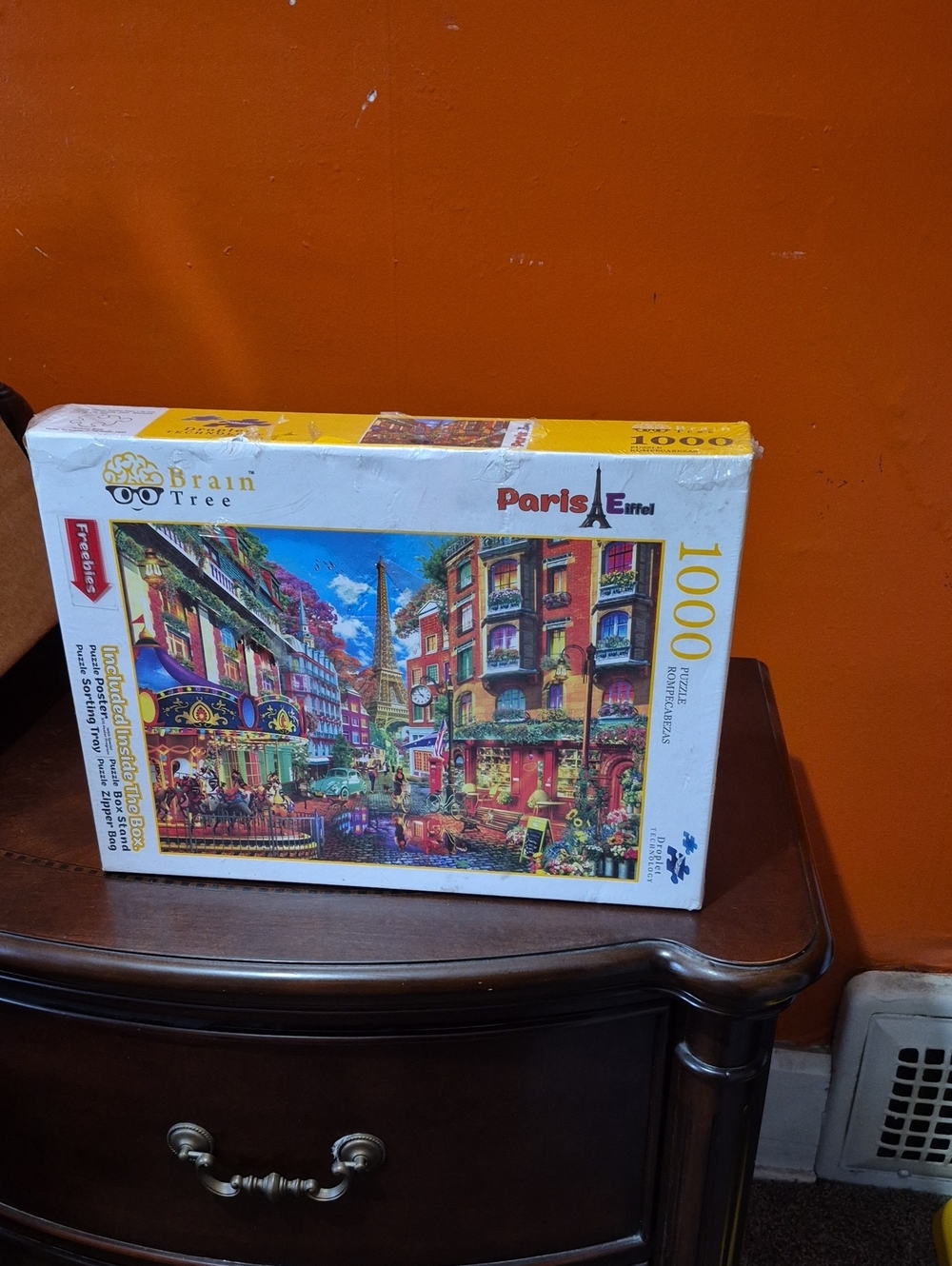 Paris Eiffel 1000-Piece Jigsaw Puzzle - Yellow